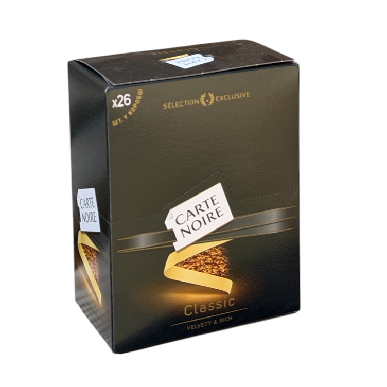 Кава розчинна Carte Noire Classic стік 1.8 г 26 шт