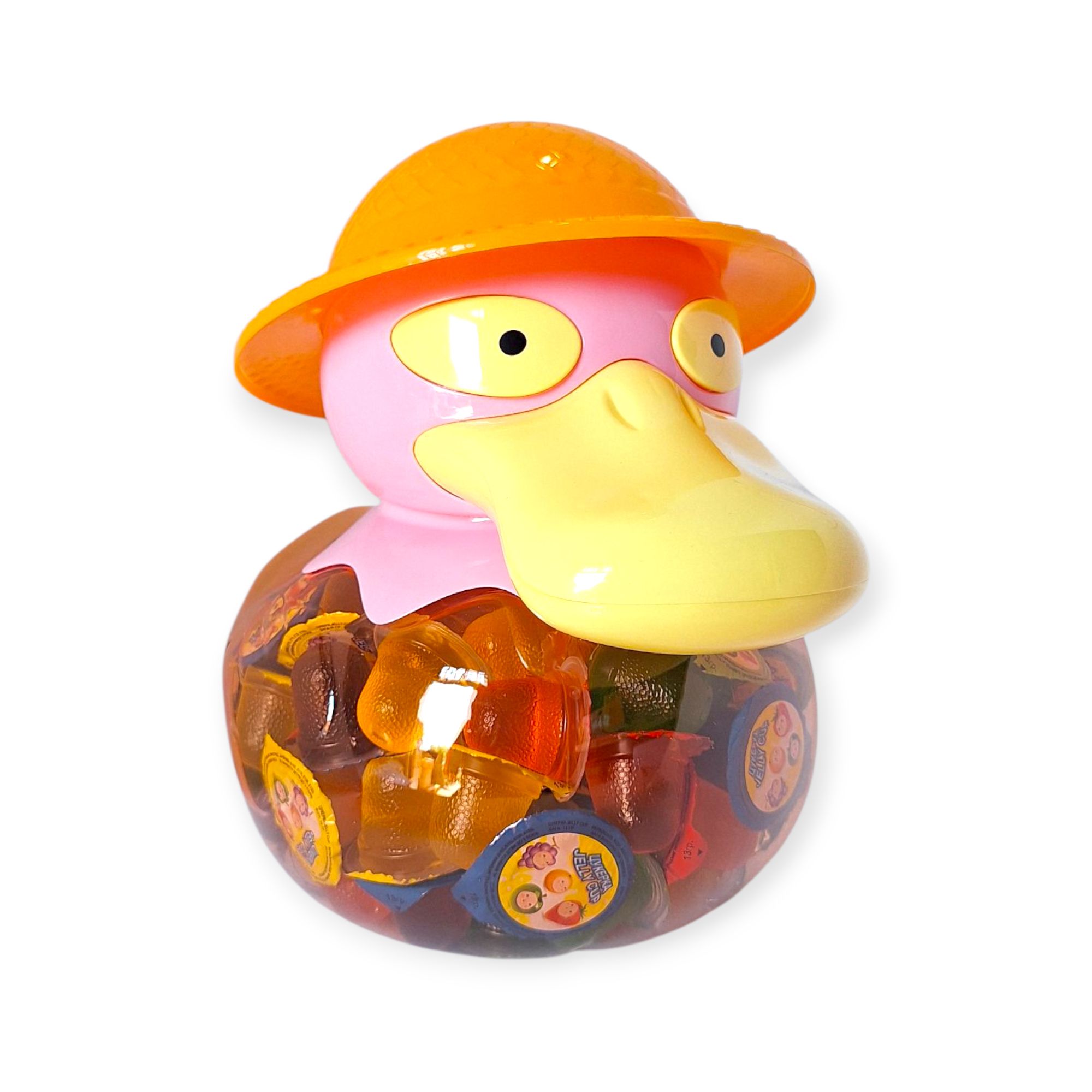 Желейная конфета копилка Утка в панаме 100шт Желейная конфета копилка Утка в панаме 100шт
