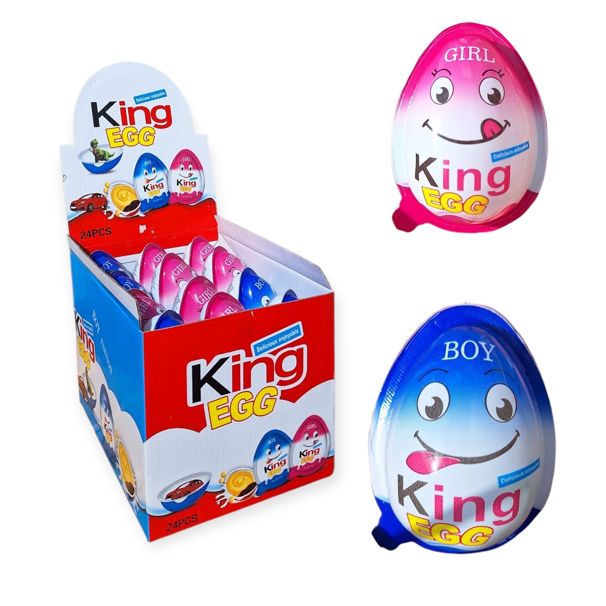 Яйца с сюрпризом киндер джой King Egg 24 шт