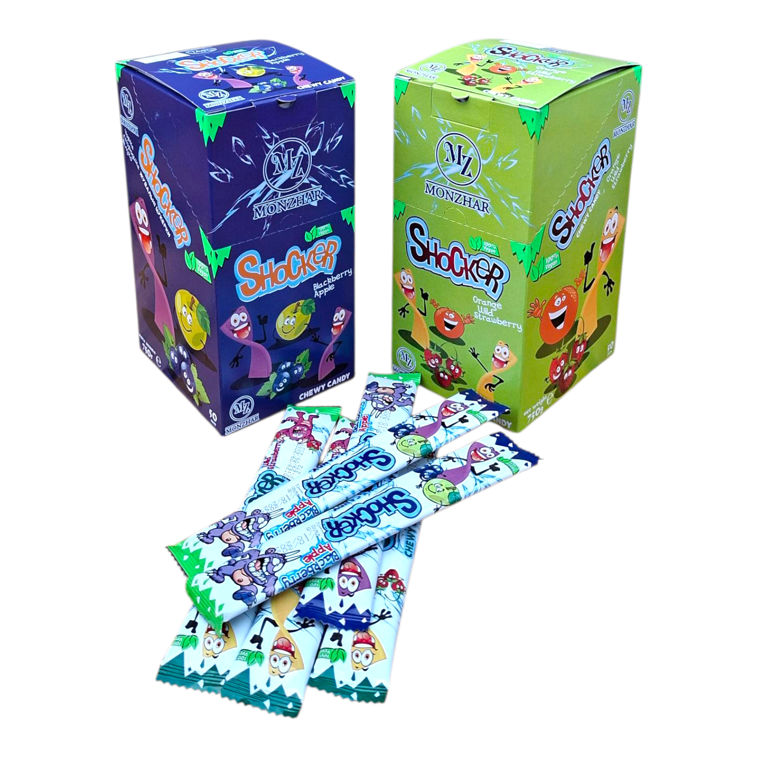 Жуйка Шокер Супер кислий Монжар 50 шт Жуйка Шокер Супер кислий Монжар 50 шт