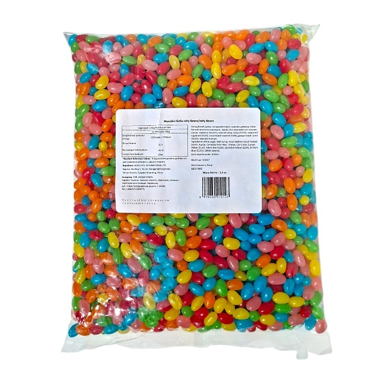 Желейні боби Jelly beans 2,5 кг Желейні боби Jelly beans 2,5 кг