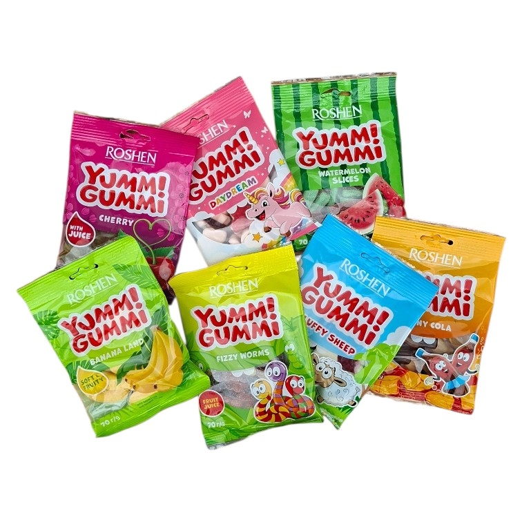 Желейки Yummi Gummi Фруктовый микс Рошен 5 шт  350 г