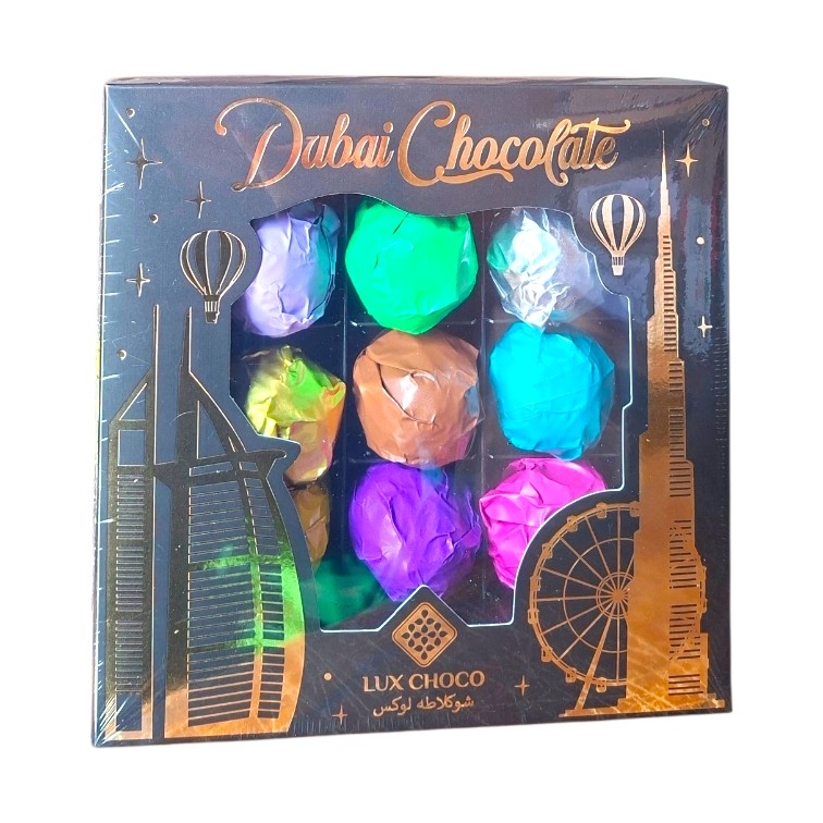 Дубайские шоколадные конфеты ассорти Lux Choco (9 вкусов) 340г