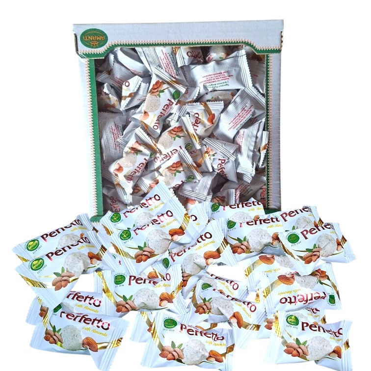 Кокосові цукерки Perfetto з цілим мигдалем Amanti 500 г Кокосові цукерки Perfetto з цілим мигдалем Amanti 500 г