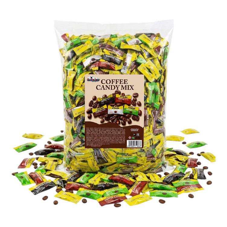 Цукерки кавові Coffee Candy mix (карамель, кокос, горіх, кава) 1 кг