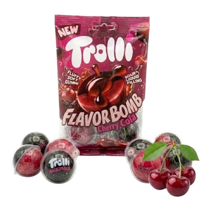 Жувальний мармелад Trolli Flavor Bomb Вишня-Кола 75 г