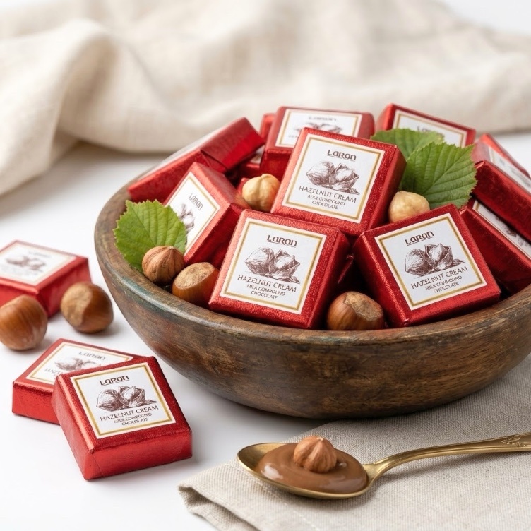 Шоколадні цукерки з горіховою начинкою Laran Hazelnut Cream 0,4 кг