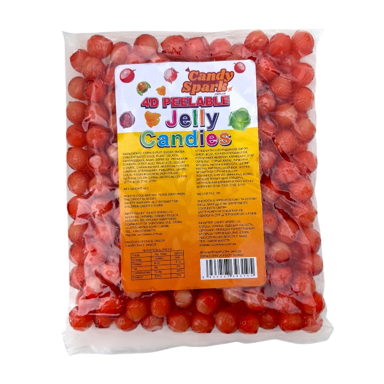 Желейки 4D Личи Candy Spark 1 кг Желейки 4D Личи Candy Spark 1 кг