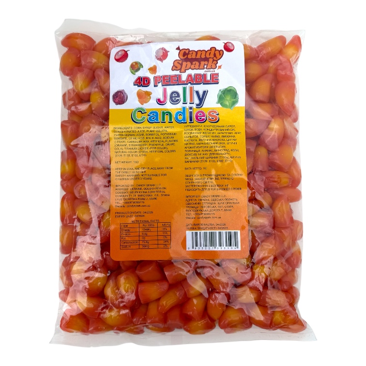 Желейки 4D Персик Candy Spark 1 кг Желейки 4D Персик Candy Spark 1 кг