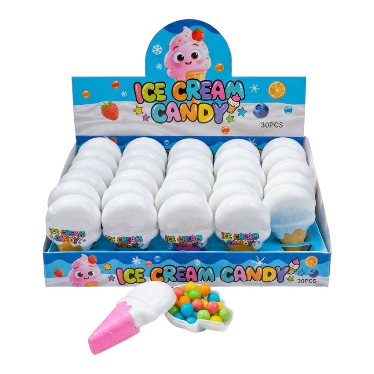 Морозиво фігурка + Драже Фруктовий мікс Ice cream Candy 30 шт