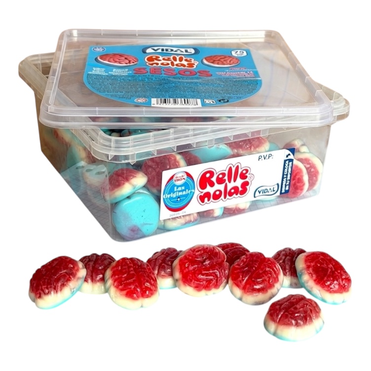 Мізки желейні цукерки Vidal Relle Nolas Brains 75 шт 0,9 кг Мізки желейні цукерки Vidal Relle Nolas Brains 75 шт 0,9 кг