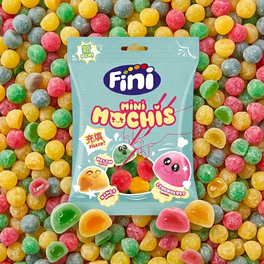Желейки Mini Mochi Fini (клубника, манго, дыня) 12x90г