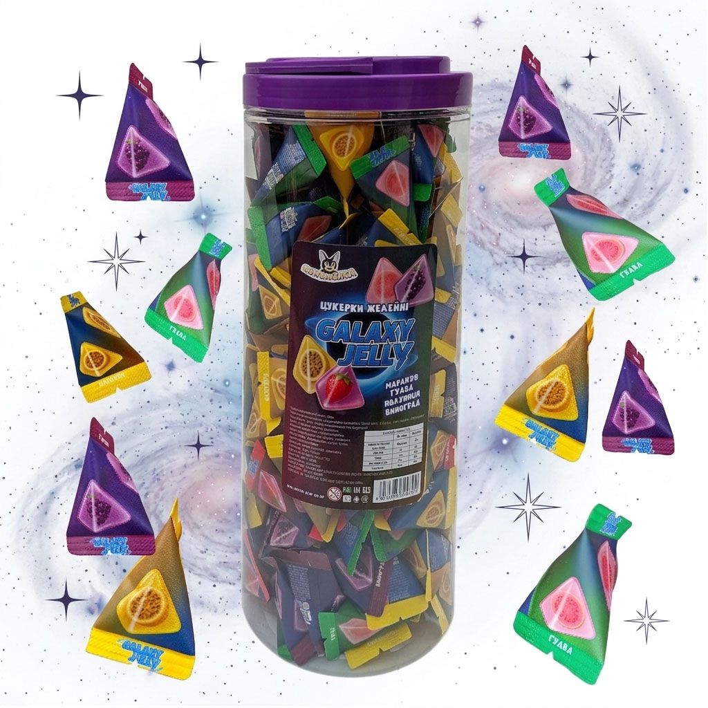 Galaxy Jelly желейні цукерки трикуті желейки галаксі джелі купити ціни мармелад у трикутниках магазин baza biz ua Galaxy Jelly желейні цукерки трикуті желейки галаксі джелі купити ціни мармелад у трикутниках магазин baza biz ua