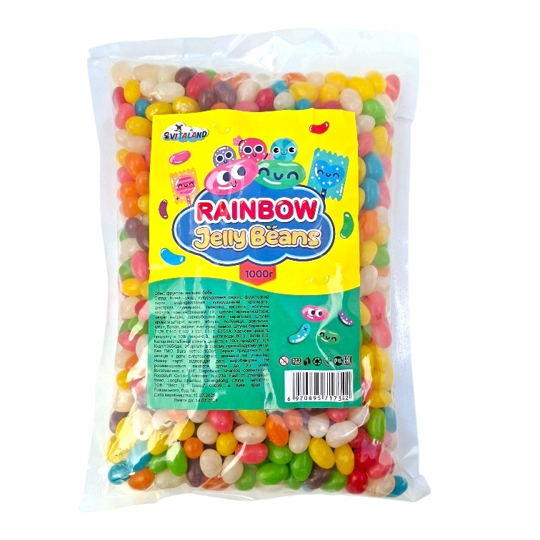 Желейні боби Jelly beans rainbow 1кг