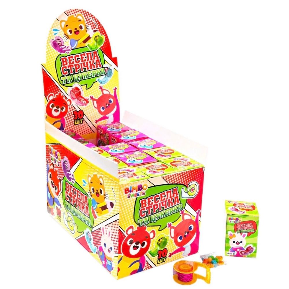 Весела стрічка та цукерки Bimbo Sweets 30 шт